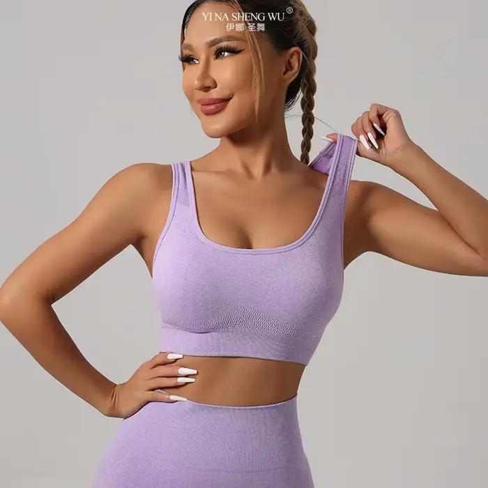 Soutien-gorge rembourré Push Up sans fil pour femme, sous-vêtements rembourrés, haut d'entraînement, chemise de sport, yoga, course à pied, fitness, nouveau