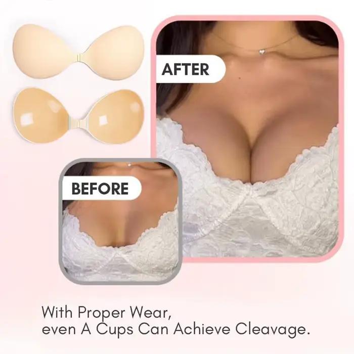 Soutien-gorge adhésif en silicone sans bretelles, invisible, push-up, cache-tétons réutilisables pour robe dos nu, couvre-tétons adhésifs