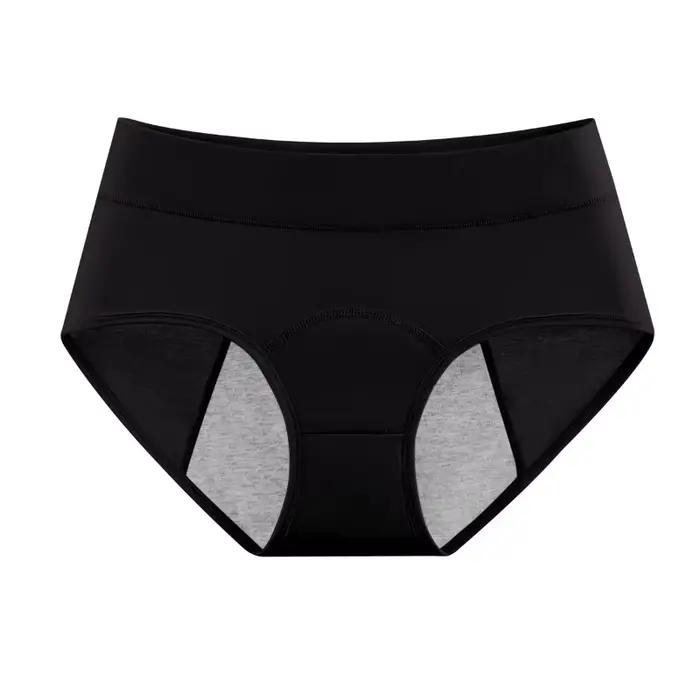 Bavlněné menstruační kalhotky s vysokým pasem, menstruační prádlo