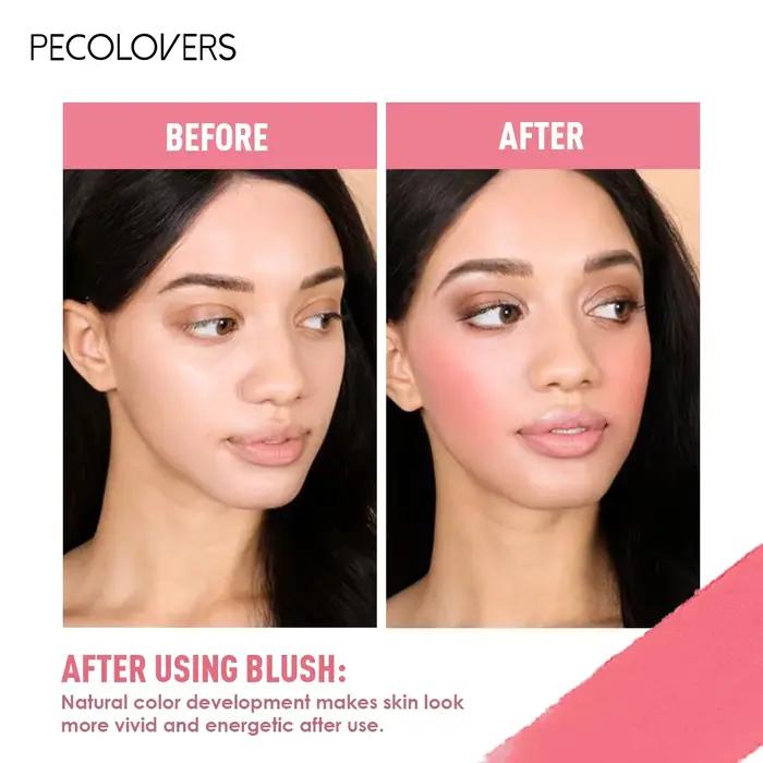 Fard à joues Rose Orange durable, brume douce, Contour des joues, Monochrome, rendu des couleurs élevé, éclaircissant, Beige clair