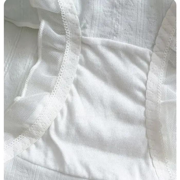 Culottes pour femmes 10A antibactériennes, douces et confortables, respirantes, respectueuses de la peau, avec entrejambe en coton, taille mi-haute, bleu mer, modèle charmant