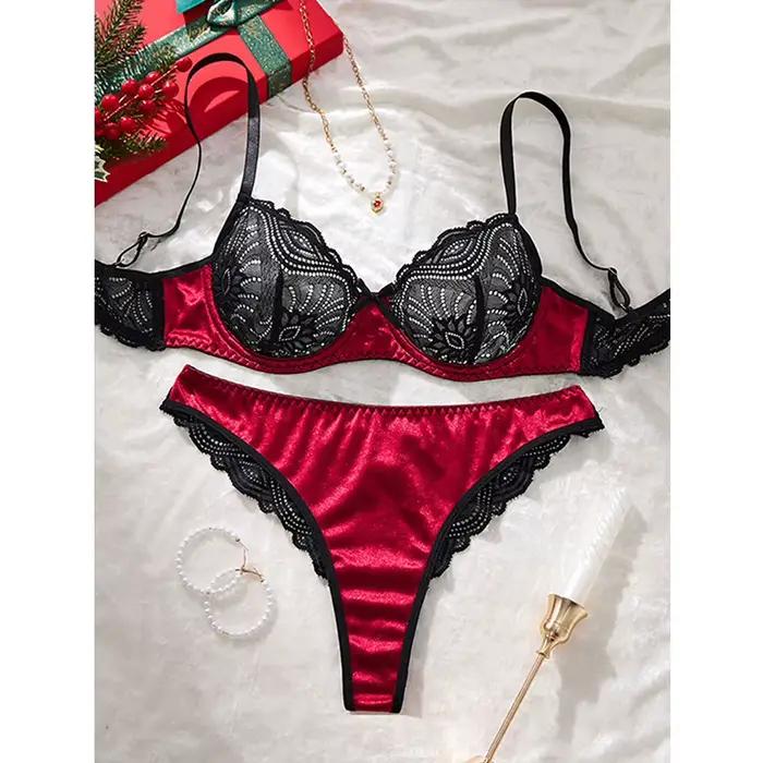 Sexy valentýnský set černé krajky