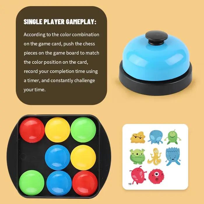 Jouets de combat Crazy Push : Jeux de cartes musicaux amusants pour enfants, jeux de combat sur échiquier, jeux d'interaction parent-enfant, jouets éducatifs