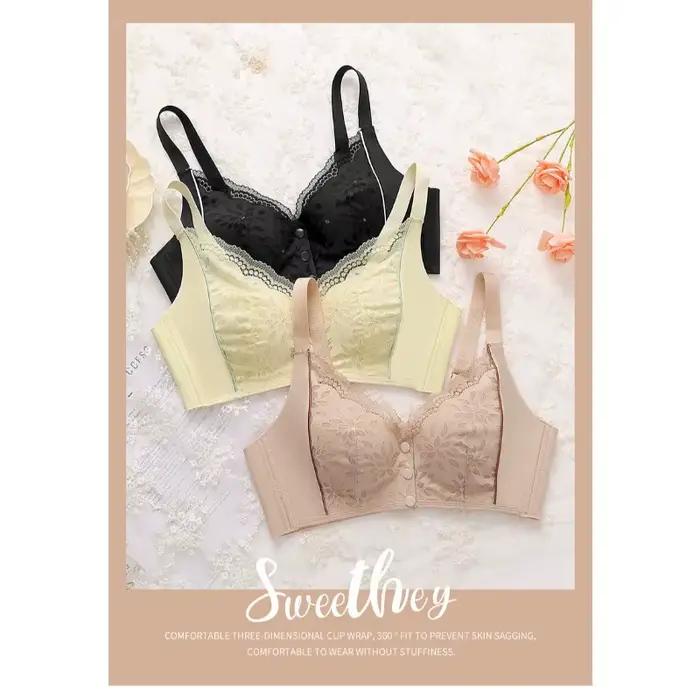 Soutien-gorge sans armatures à boucle avant, respirant et sans coutures, pour femmes, avec effet de rassemblement pour poitrines généreuses, anti-affaissement