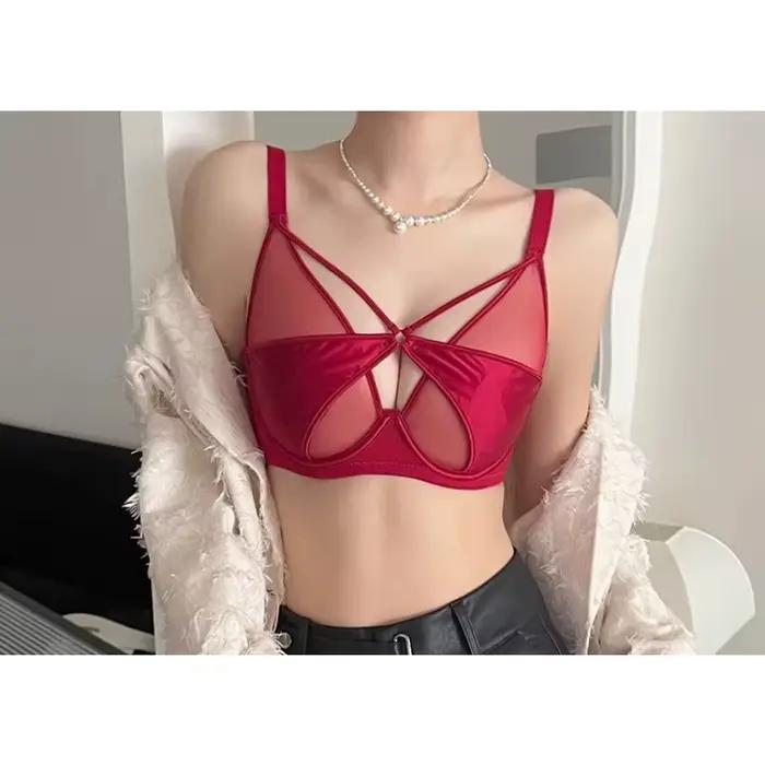 Soutien-gorge minimisateur ultra-fin en maille Pure Passion pour poitrine généreuse effet amincissant doux et confortable push-up ajustable pour femmes occasions spéciales