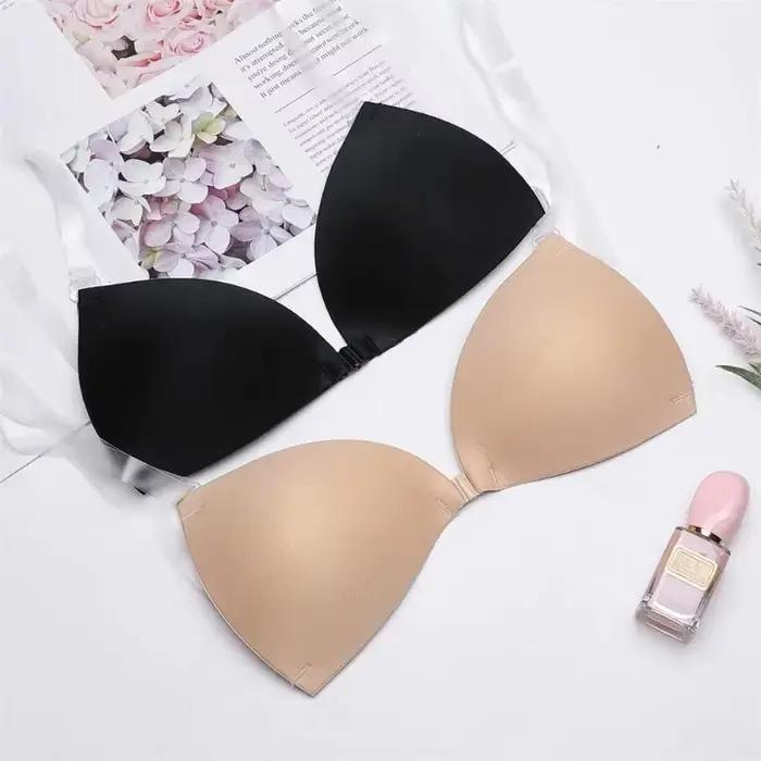 Soutien-gorge collant pour femmes, dos nu, robe de mariée, plongeant en Silicone, col en U profond, soutien-gorge adhésif, rehausseur de seins, sous-vêtements invisibles, couvre-mamelon