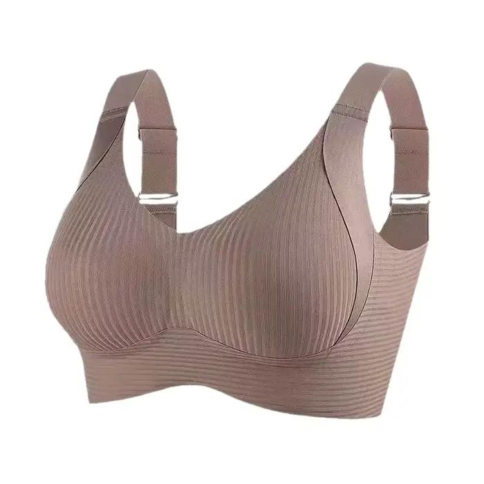 Soutiens-gorge Grande Taille M-8XL pour Femmes, Couvrance Totale, Effet Minimiseur, Anti-Affaissement, Lissage Latéral, Sans Armature, Soutien Sans Couture, Bande Large