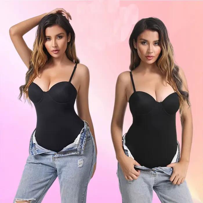 Body sculptant pour femme avec soutien-gorge intégré, effet ventre plat, amincissant et gainant