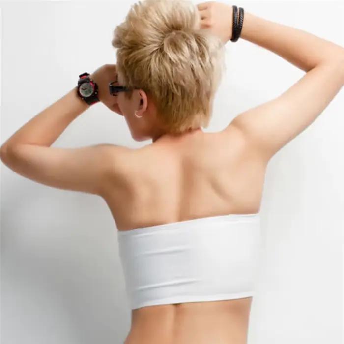 Tomboy-Soutien-Gorge Intime Crop Les Lesbiennes, Slim Chest, Breast Binder, Précieux Top Undershirt, Boob Tube Top, BanRib Strapless