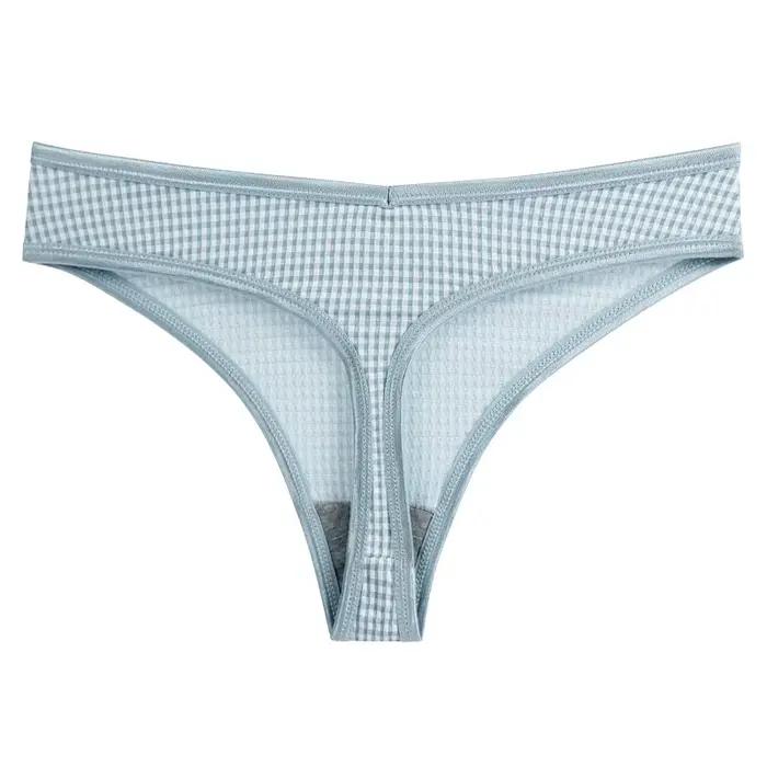 Bannirou-Culotte en coton taille basse pour femme, lingerie féminine, tongs tanga, sous-vêtements de sport intimes pour femme, 3 pièces