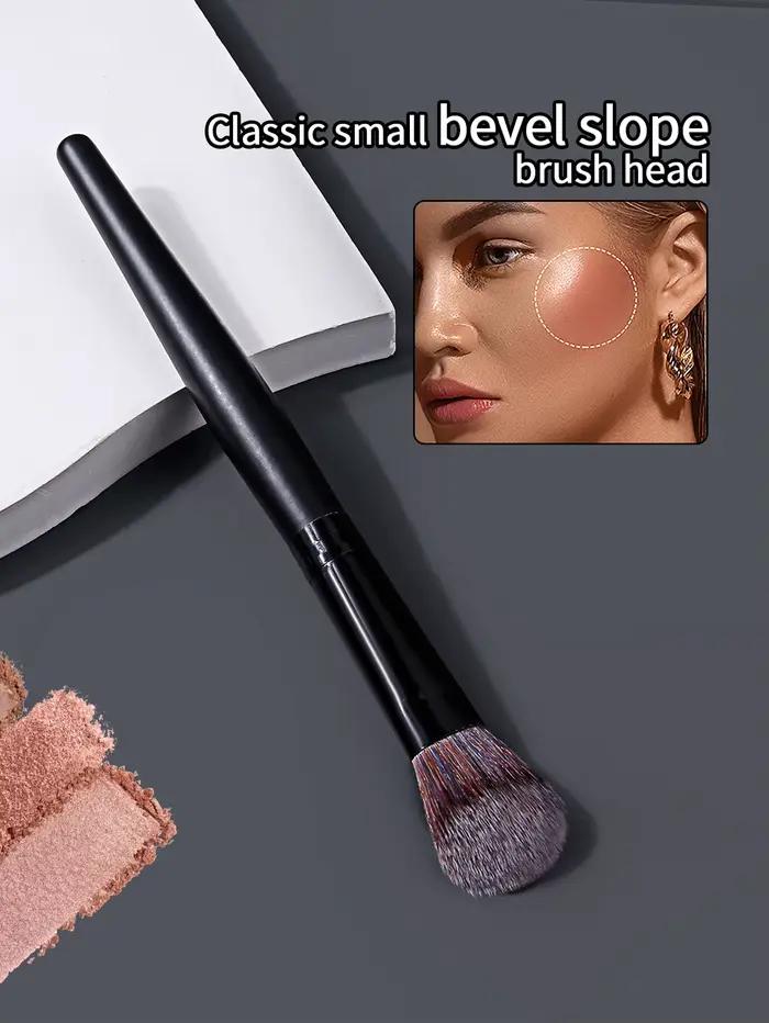 Brosse à Blush crème coudée professionnelle, pour Contour des joues, pointillé, crème liquide, outil de maquillage