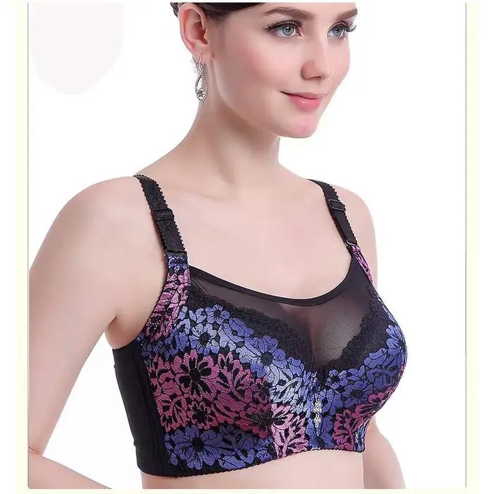 Soutien-gorge Grande Taille Femme 75-105 C D DD E F Bonnets Profonds Sexy en Dentelle Push-Up Brassière Sans Bretelles BH VS C3307