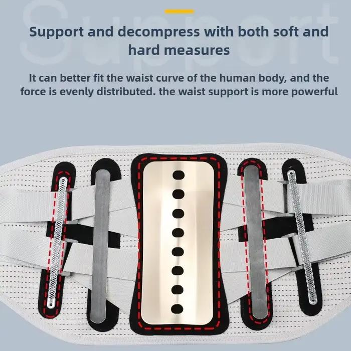 Ceinture de soutien pour le dos, pour soulager les douleurs dans le bas du dos, réglable, pour hommes et femmes, soutien lombaire, sciatique, scoliose, hernie discale