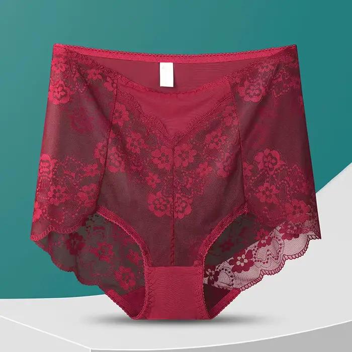 Lingerie Sexy pour femmes culottes ropa intérieur sexi mujer dentelle ropa de mujer taille haute sous-vêtements femmes fesse levage bragas