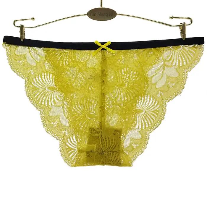Culotte femme Sexy sous-vêtements en dentelle slips respirants culottes transparentes filles caleçons 6 pièces/ensemble