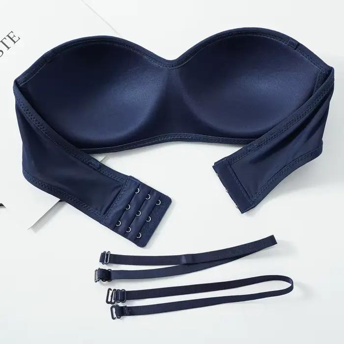 Soutien-gorge sans bretelles amovible, sans armatures, sexy, antidérapant, confortable, ajusté, sans couture, invisible