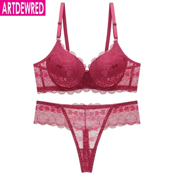 Ensemble de soutien-gorge et culotte en dentelle pour jeune fille, sous-vêtements fins et confortables, nouvelle collection 2020