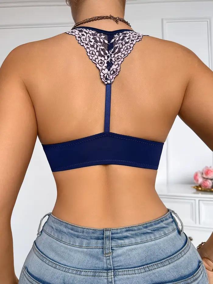 Soutiens-gorge sexy pour femmes, bonnets B et C, en dentelle luxueuse, à fermeture avant, push-up, dos élégant