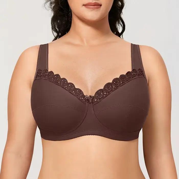 Soutien-gorge Grande Taille Delimira pour Femme – Lingerie Quotidienne DELIMIRA Noir Blanc – Collection Été 2026