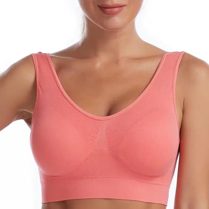 Soutien-gorge fin sans armatures, grande taille, Zero Bondage, sous-vêtements pour femmes, gilet de sport, Yoga, sans fil, brassière réglable sans couture, S-7XL