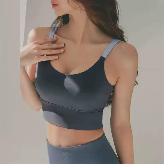Soutien-gorge de yoga pour femmes haute résistance nylon respirant confort course à pied absorption des chocs occasions spéciales sportifs