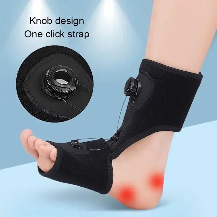 Attelle de nuit réglable pour fasciite plantaire, orthèse orthopédique pour pied tombant et douleurs liées à la fasciite plantaire, convient aux hommes et aux femmes