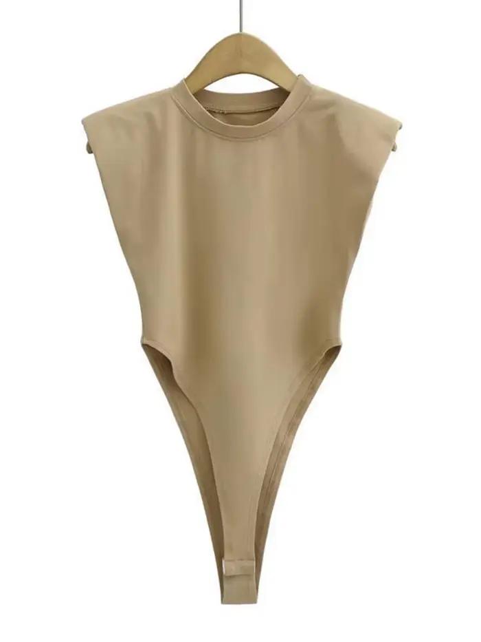 Sexy dámské letní jednodílné body s vycpávkami, černé, bez rukávů, bílé