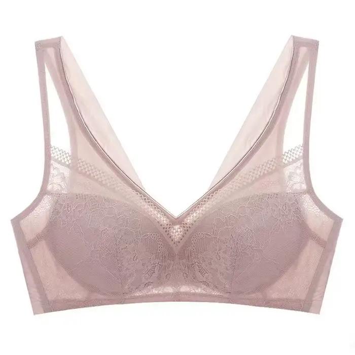 Grande taille bâton sur soutien-gorge B C tasse Sexy dentelle soutien-gorge pour femmes grande taille couverture complète mode noir Lingerie sous-vêtements M L LL 3L 4L 5L