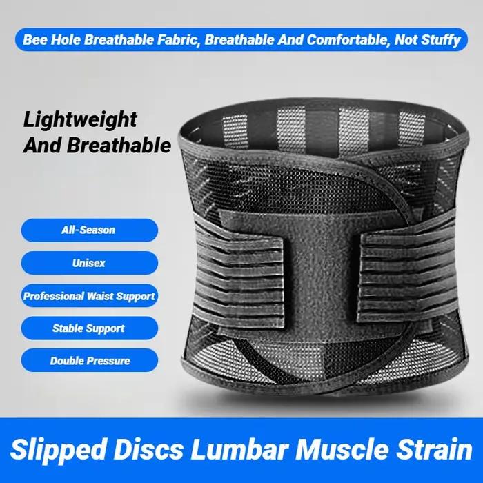 Ceinture de maintien lombaire ajustable, gaine amincissante, corset de maintien de la taille, gaine amincissante pour ventre plat, respirante en maille