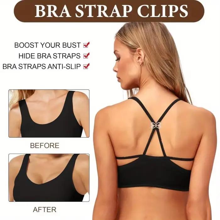 Supports de sangle de soutien-gorge antidérapants 12 pièces pour soutiens-gorge de course – Ajustable, ajustement sécurisé, noir, beige, blanc, transparent – Vêtements décontractés.