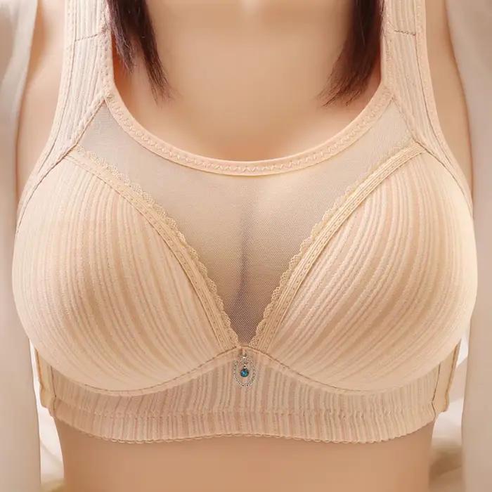 Soutien-gorge de sport Push-up confortable et antidérapant pour femmes, sans fil, avec larges bretelles, coussinet de poitrine, respirant