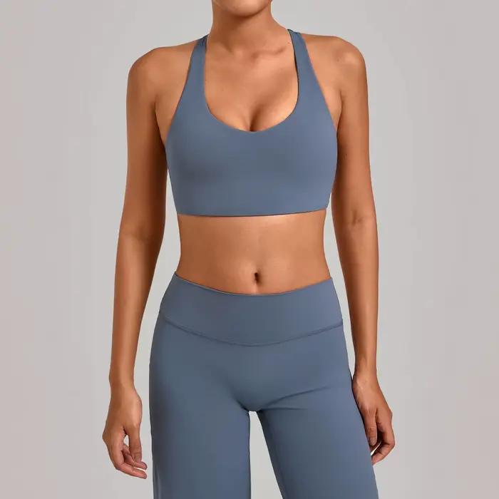 Collection de soutiens-gorge de sport pour femme, soutien-gorge de yoga et de fitness, soutien-gorge de course professionnel anti-choc haute intensité pour l'été