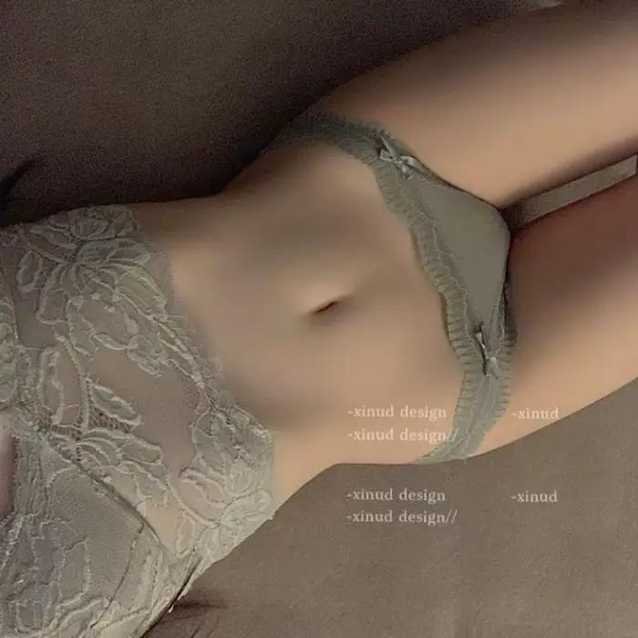Culotte en dentelle pour femmes 1 pièce douce rayée femmes mode caleçon solide filles slips Sexy femme Lingerie M-L confort sous-vêtements