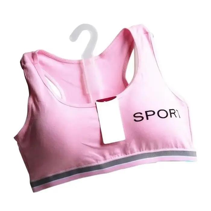 Soutien-gorge de sport pour adolescentes, confortable, sans couture, rembourré, pour filles et femmes, idéal pour la gym, le fitness, le yoga, sous-vêtement de maintien pour jeunes filles