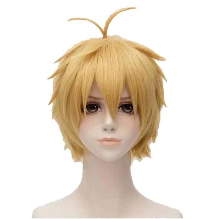 The Seven Deadly Sins Meliodas Cosplay Costume, Halloween Carniva, Ensemble complet, Uniforme avec perruque et sac