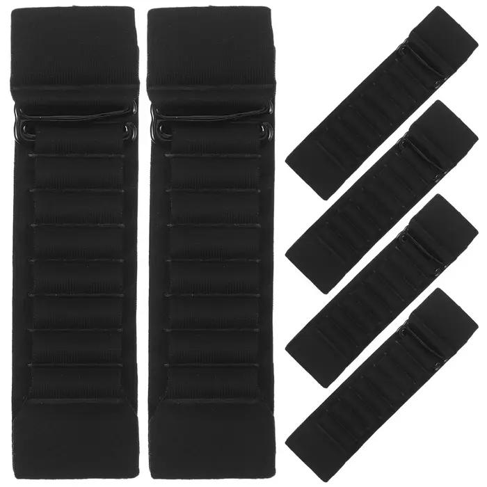 Lot de 6 rallonges de soutien-gorge réglables à 8 trous, bandes élastiques pour soutiens-gorge, vêtements de sport, maillots de bain, boucles d'extension pour soutien dorsal