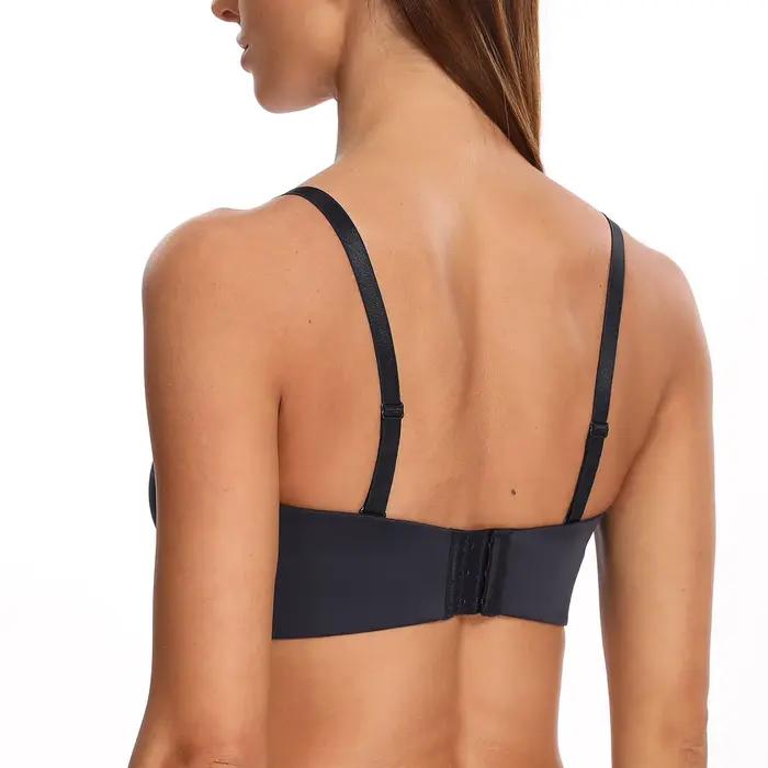 MELENECA – soutien-gorge multidirectionnel sans bretelles pour femmes, pour plus gros seins, à armatures, sans doublure, effet minimiseur sans couture