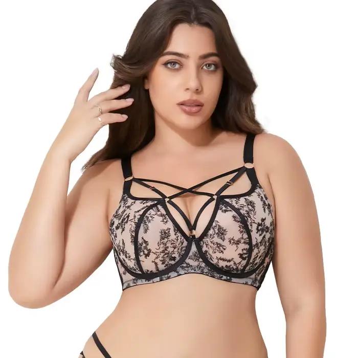 Soutien-gorge minimiseur à couverture complète grande taille-ascenseur et soutien sans fil, Anti-affaissement, T-Shirt respirant pour femmes à grand buste D-J