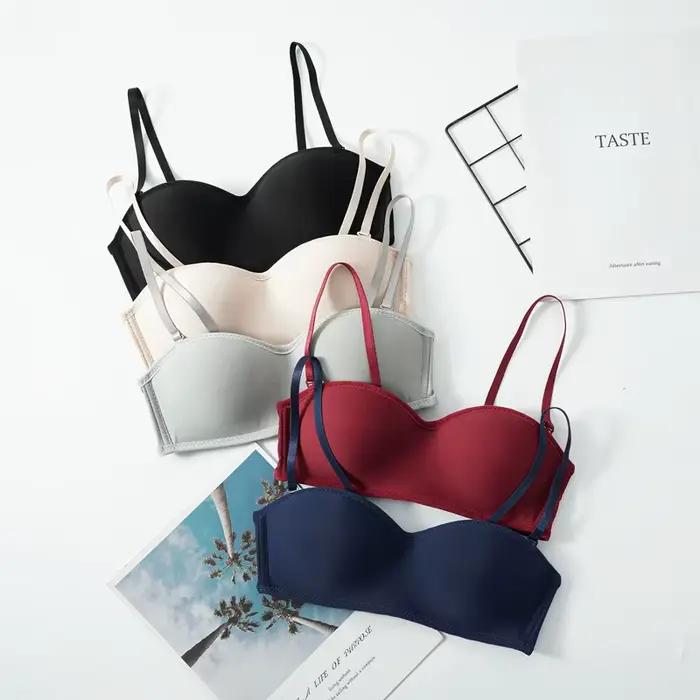 Soutien-gorge sans bretelles amovible, sans armatures, sexy, antidérapant, confortable, ajusté, sans couture, invisible