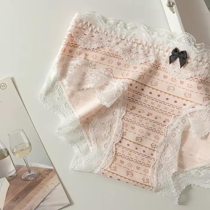 Culottes sans couture tendance pour femmes, micro-sous-vêtements, slips féminins, lingerie sexy en coton, ensemble de culottes triangulaires en dentelle pour femme