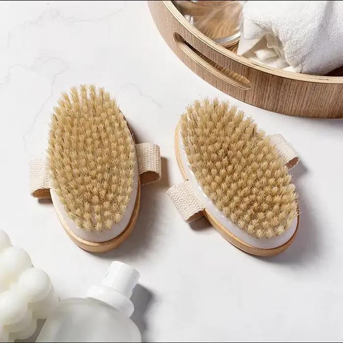 Brosse de bain à poils, brosse de bain, brosse sèche pour le corps, serviette de bain, artefact de frottement du dos, brosse de beauté pour le corps, brosse de Massage