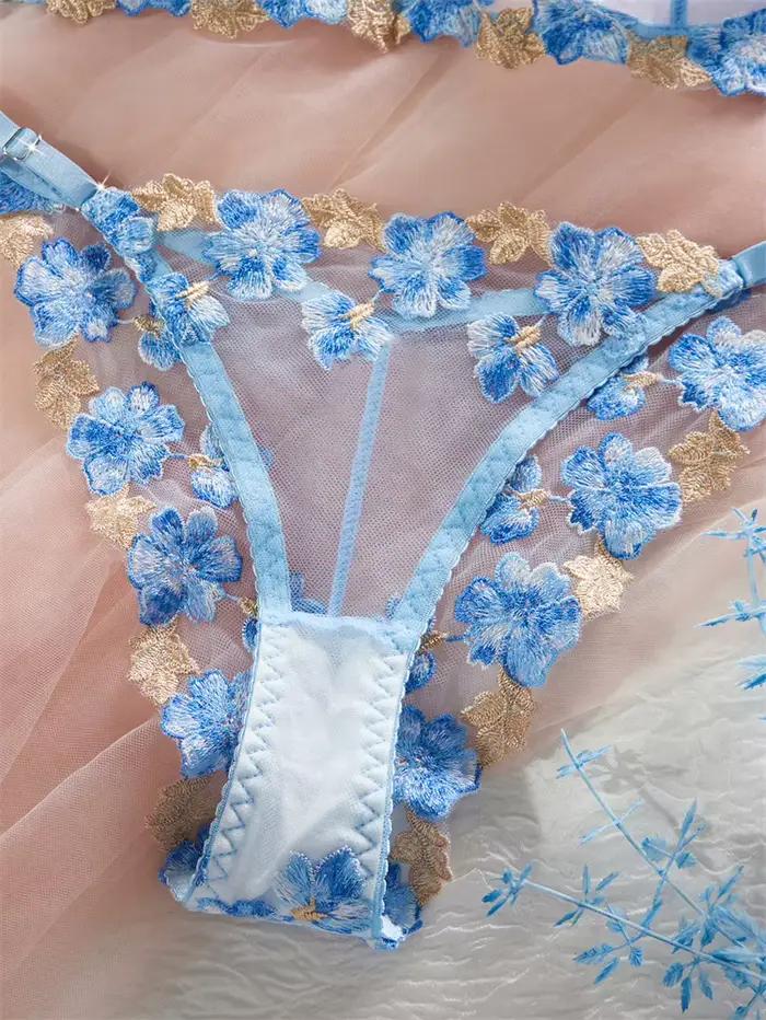 Lingerie Audacieuse pour Femmes, Sous-vêtements Sexy et Élégants, Ensembles de Soutien-gorge Magnifiques, Lingerie en Dentelle Douce, Sous-vêtements Féminins Ultra Fins