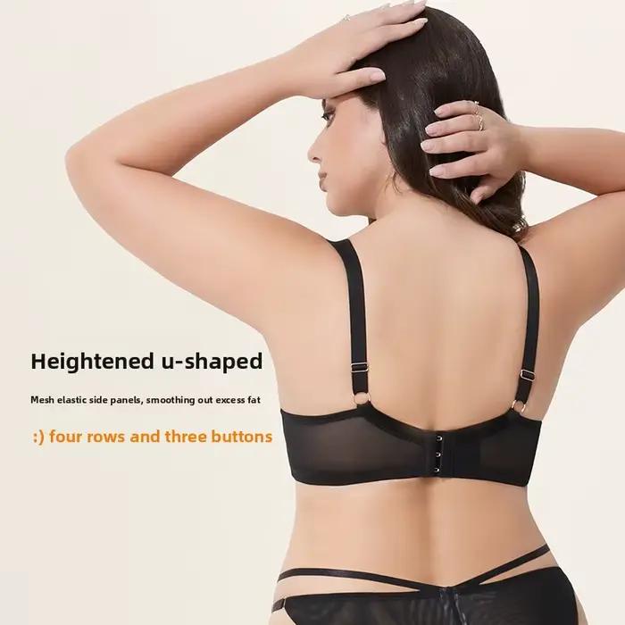 Soutien-gorge minimiseur à couverture complète grande taille-ascenseur et soutien sans fil, Anti-affaissement, T-Shirt respirant pour femmes à grand buste D-J