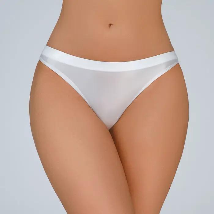 Culotte brillante transparente pour femmes, sous-vêtements transparents sans couture, soie extensible, brillant, lisse, taille basse, string, Lingerie porno