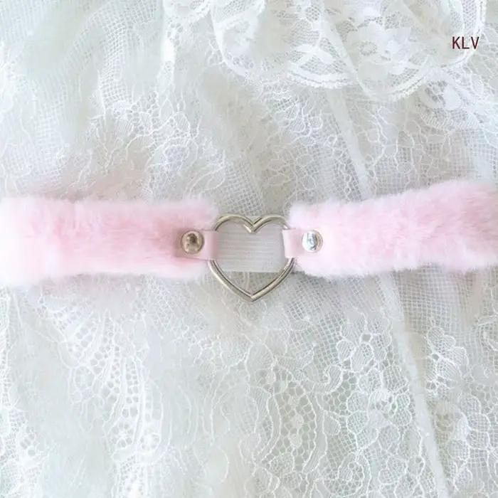 Porte-jarretelles en peluche pour femmes, harnais cuisse, sangle jarretelles pour fête Cosplay, boîte nuit, accessoire
