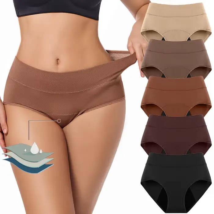 3vrstvé menstruační kalhotky Absorpční mateřské Inkontinenční fyziologické prodyšné období nepromokavé dámské spodní prádlo