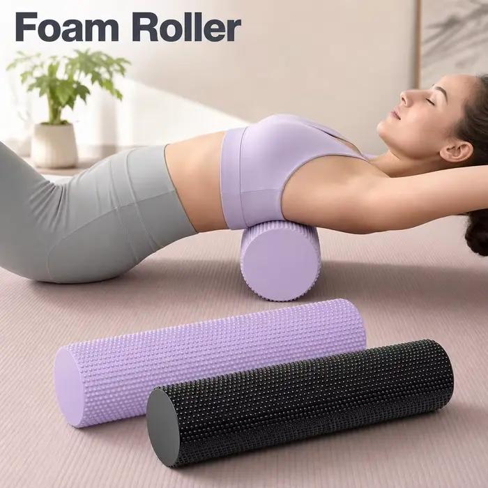 Rouleau de massage en mousse EVA pour le yoga, améliore la circulation corporelle et soulage les tensions musculaires