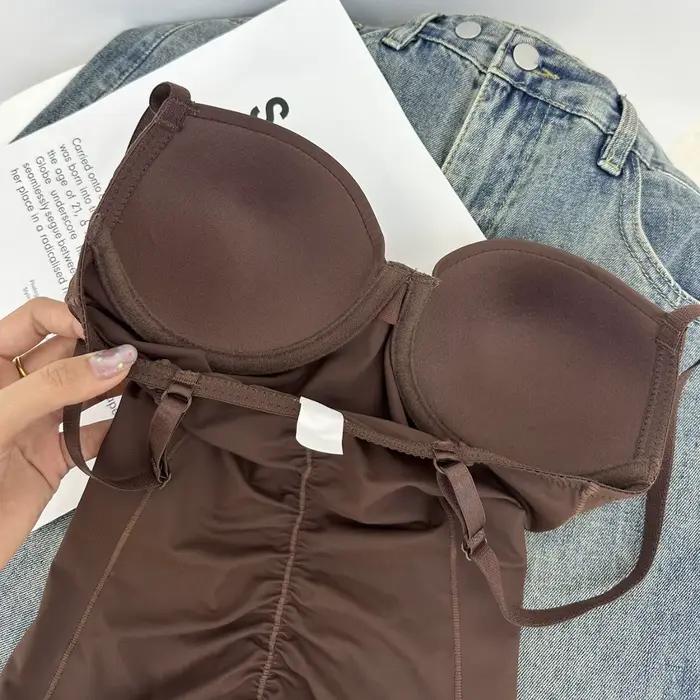 Body col femmes déplacements moulant thermique moulante taille-entraînement asymétrique avant-fermeture éclair broderie dame serré