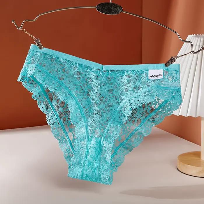 Été Cool Sexy Lingerie Pour Femme D'été Femmes Dentelle Culotte Taille Moyenne Respirant Sexy Femme Lingeries жletiе тру zesки