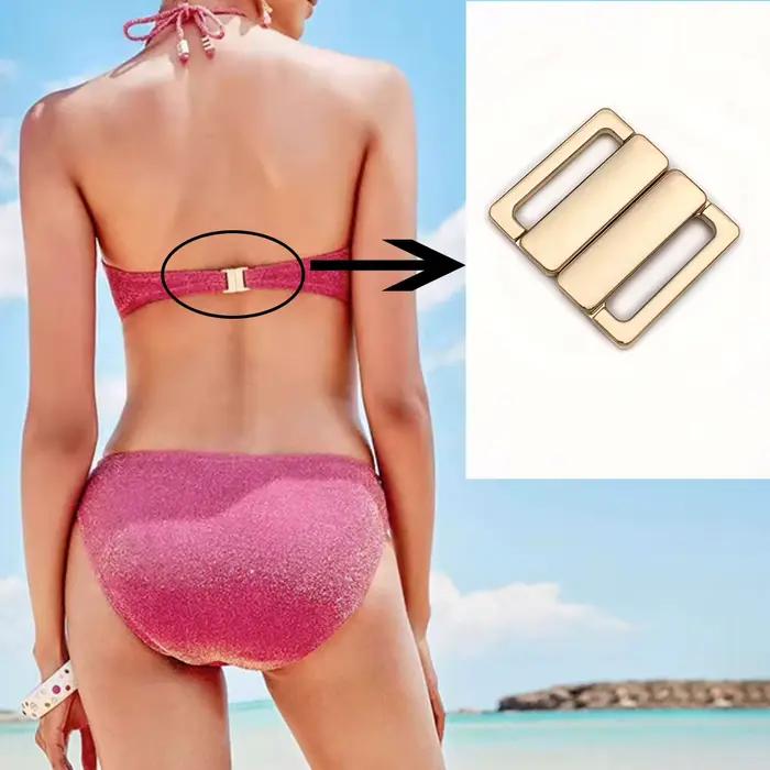 Fermoirs de soutien-gorge en métal, 20mm, fermeture avant, crochet arrière, accessoires de remplacement, fournitures de freinage, boucles en alliage